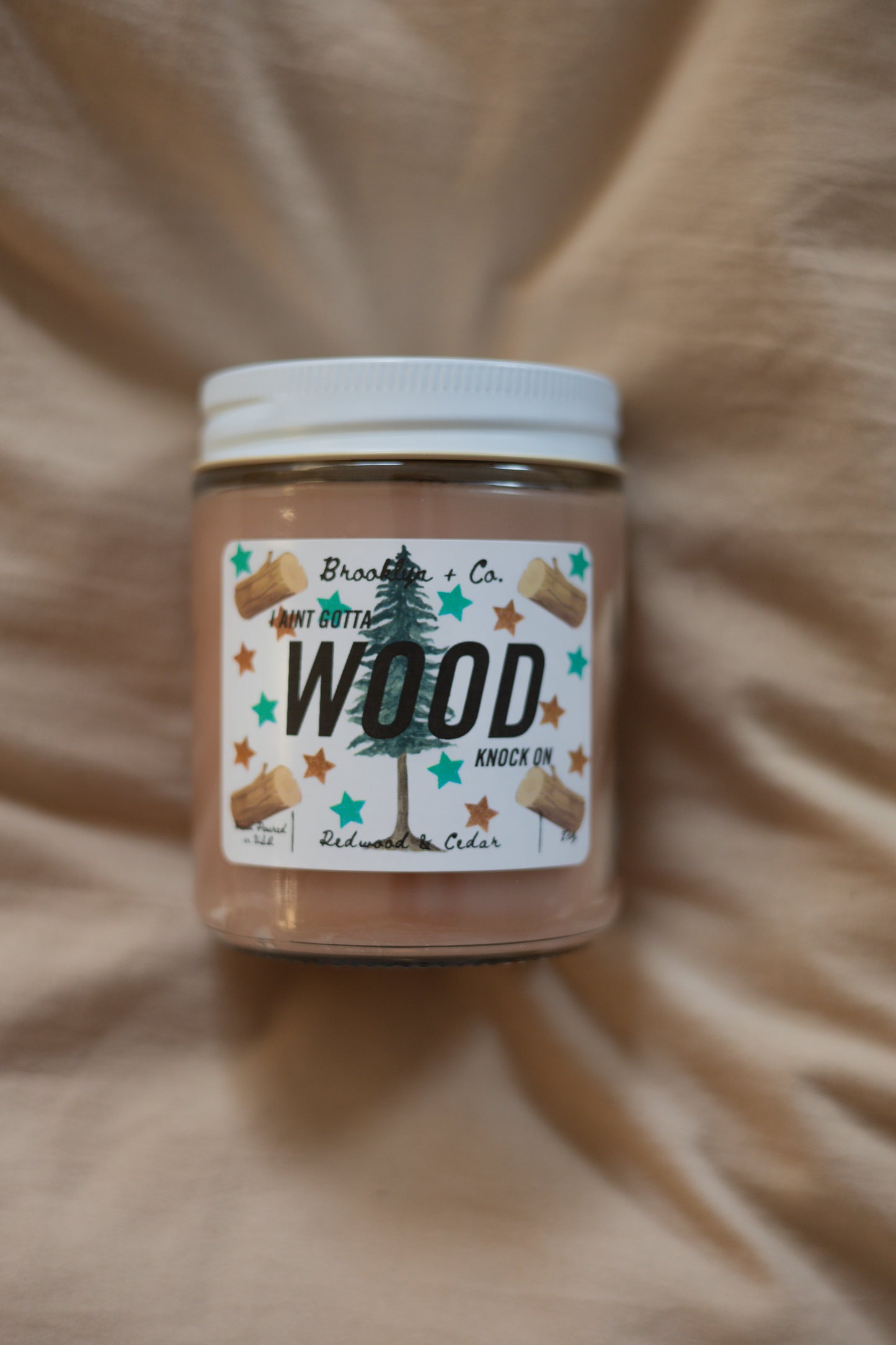 Knock On Wood Candle