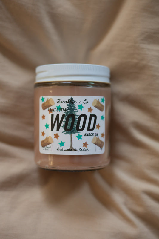 Knock On Wood Candle