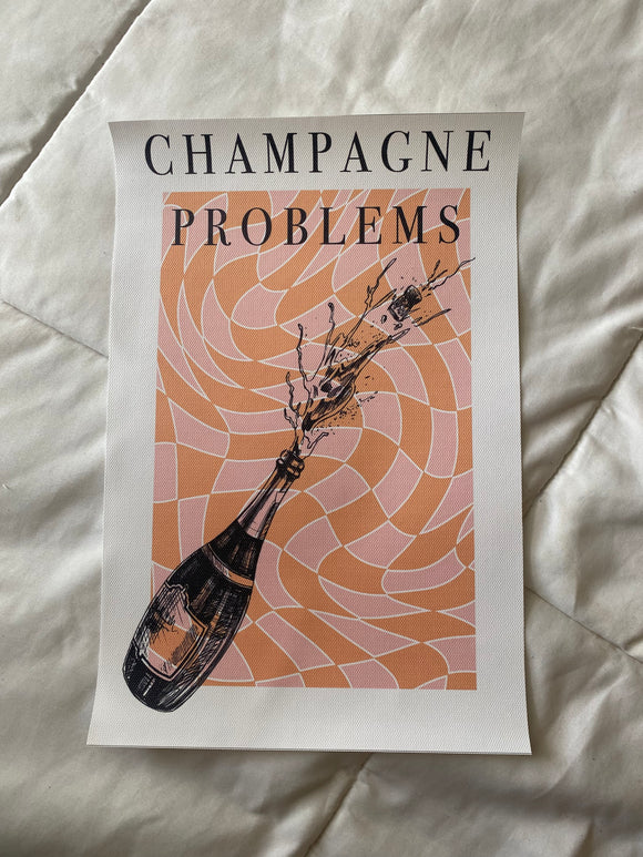 The Champagne Problems Bottle Print