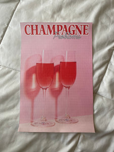 The Pink Champagne Print