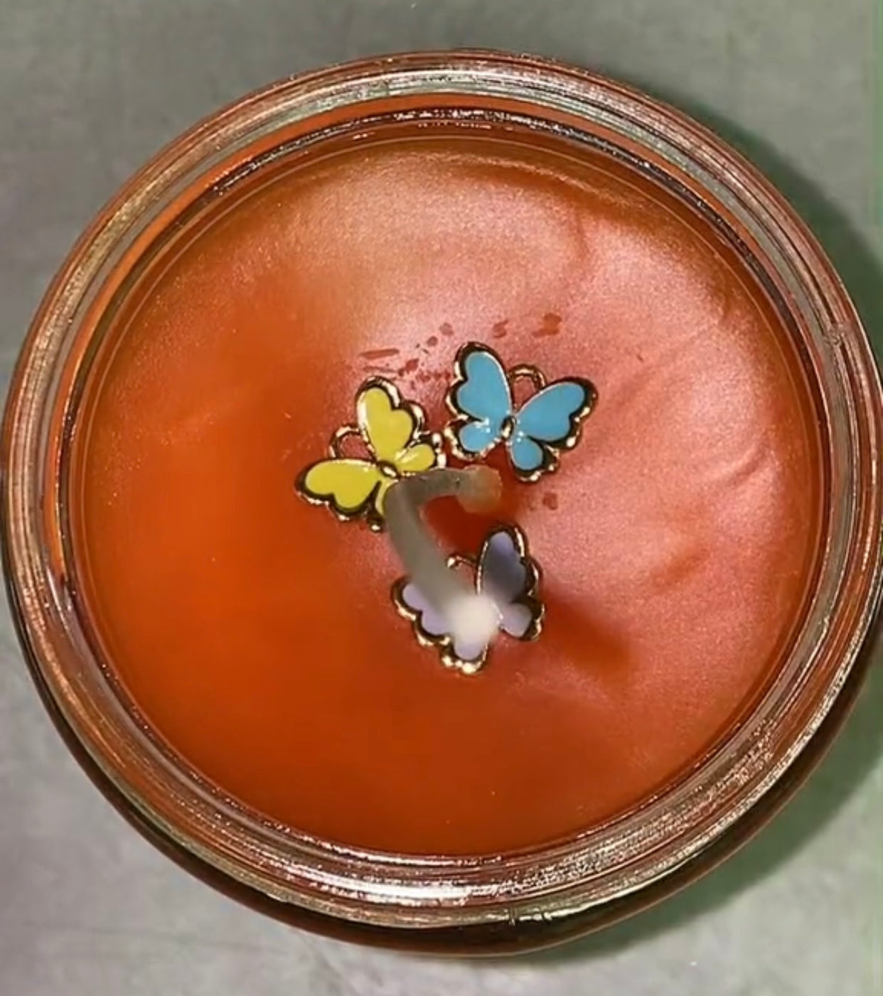 Butterflies Secret Message Candle