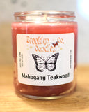 Mahogany Teakwood Secret Message Candles